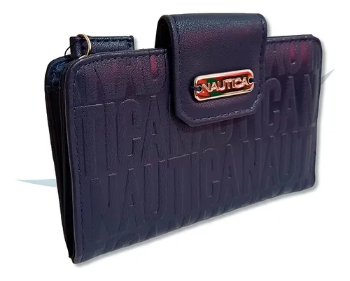 Cartera nautica mujer azul marino sale