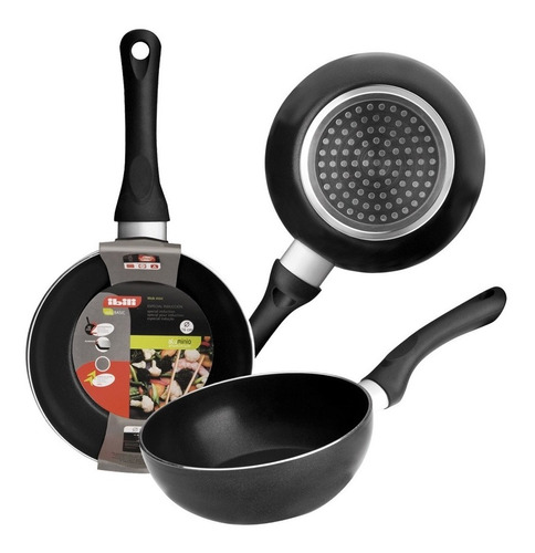 Wok Mini Indubasic (16cm) Marca Ibili Color Negro