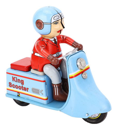 Brinquedo Retrô Wind Up Scooter Para Motocicleta, Relógio De