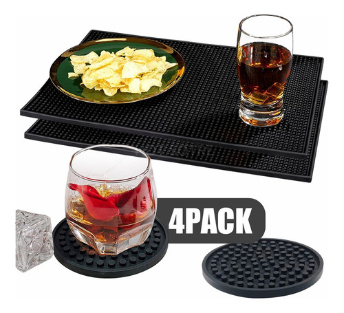 4pz Tapete Para Bar Grande 45 X 30cm Barra Escurridor Barman