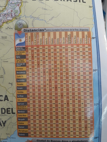 Mapa De Argentina - Rutas