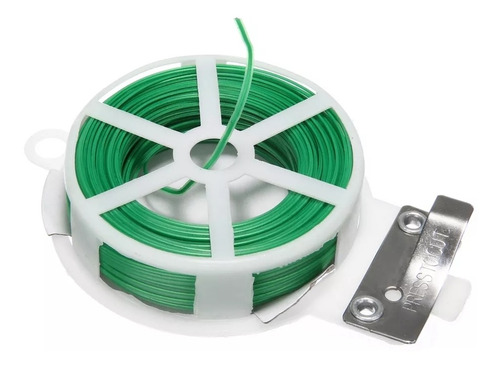 Set 2 Rollo 20 Mt. Alambre Amarra Plantas Plastificado