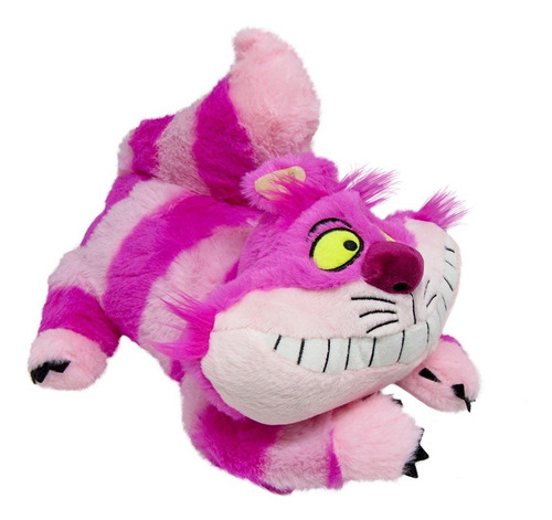 Imagem 2 de 6 de Pelúcia Gato Risonho Listrado Cheshire Alice 30cm Fun Disney