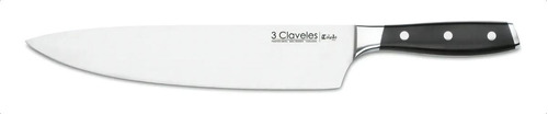 Cuchillo 3 Claveles Toledo Cocinero 25 Cm Forjado Cod 1534 Color Gris