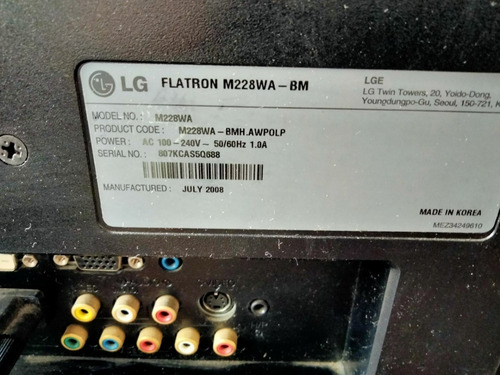 Imagen 2 de 4 de Tv LG 26 Pulgadas Para Reparar O Repuesto