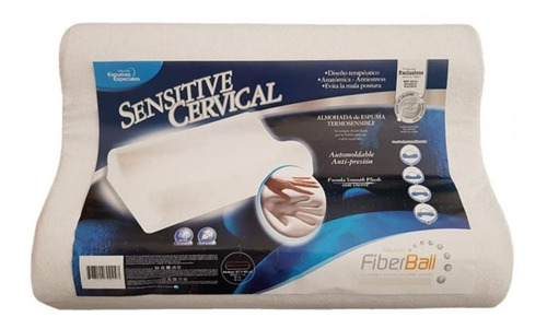 Almohada Inteligente Fiberball Cervical F Lavable Con Cierre