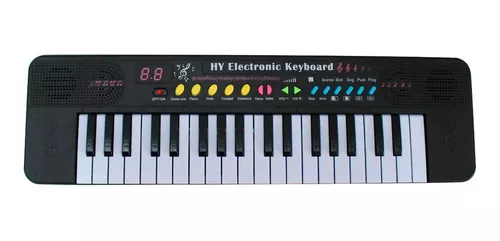 Teclado Infantil Musical Piano Brinquedo Iniciante 37 Teclas Com