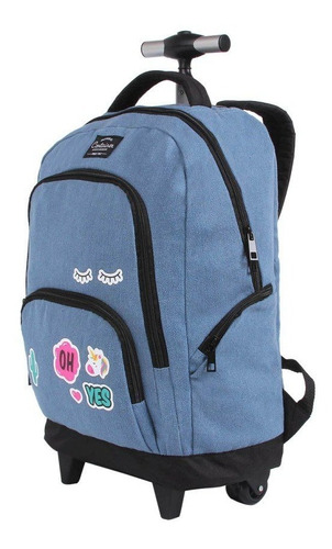 Mochila Carrinho C/rodinhas Container Oh Yes  Cooler - Dmw Cor Cinza