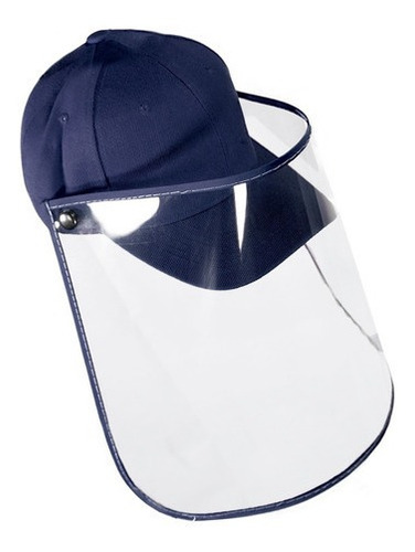 Imagen 2 de 9 de Gorra Unisex Careta De Protección Transparente Ajustable