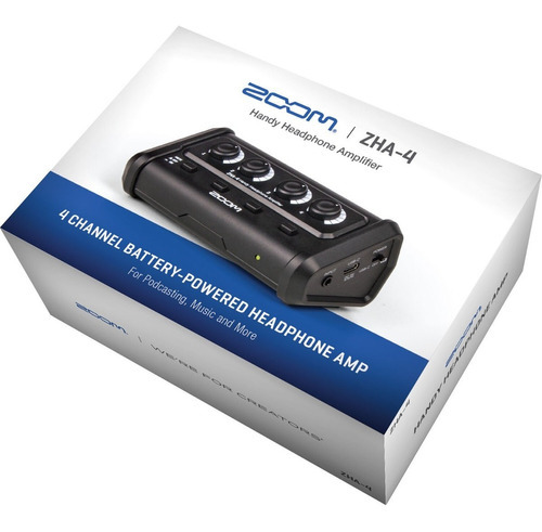 Zoom Zha-4 Amplificador De Auriculares De 4 Canales