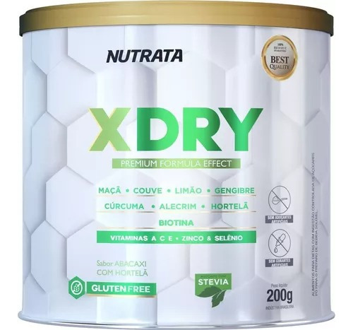 X Dry 200g Nutrata - Chá Detox Sabor Abacaxi C/ Hortelã