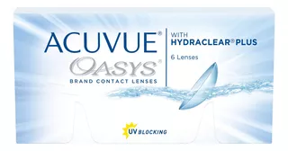 Lentes De Contacto Acuvue Oasys Hydraclear 6 Piezas 15 Dias Color Sin Color Graduación -0.50