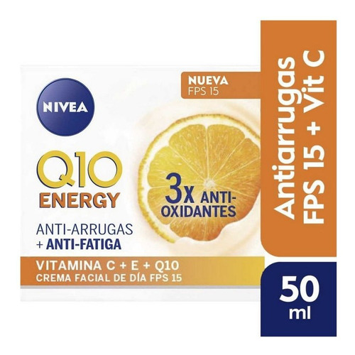 Crema De Día Anti Fatiga Nivea Q10 Energy 50ml