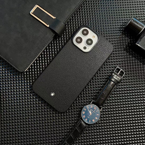 Zs Funda Protectora Montblanc Negra For iPhone 2024