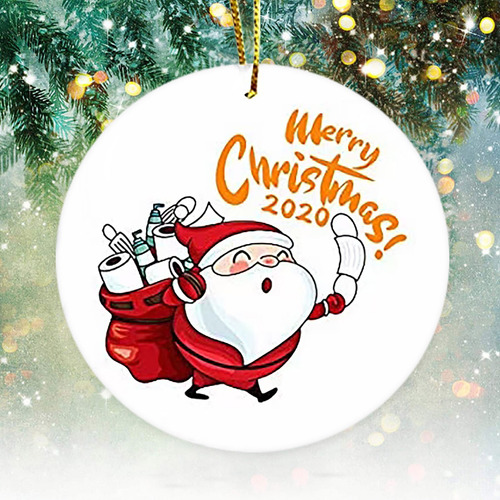 Adorno Personalizado K De Papá Noel De Navidad 2020 H 4012