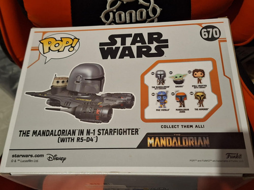 Funko Mandalorian In N1 Starfighter Con R5-d4 Star Wars