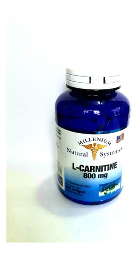 L-carnitina 800mg X 100 Softgels (capsul - L a $852