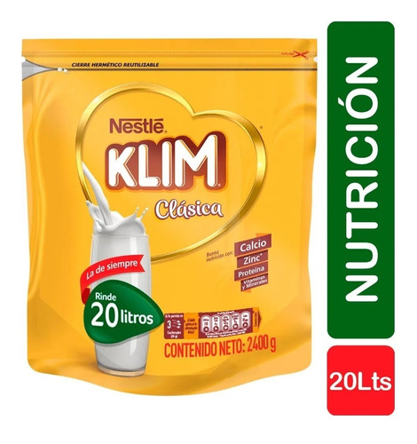 Leche Klim Clásica Fortificada X 2400 Gr