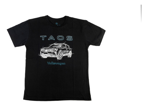 Remera Masculina Negra - Lifestyle Volkswagen Lfst000820