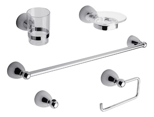 Griferia Fv Newport Set Accesorios Baño 5 Piezas 0179.05/b2