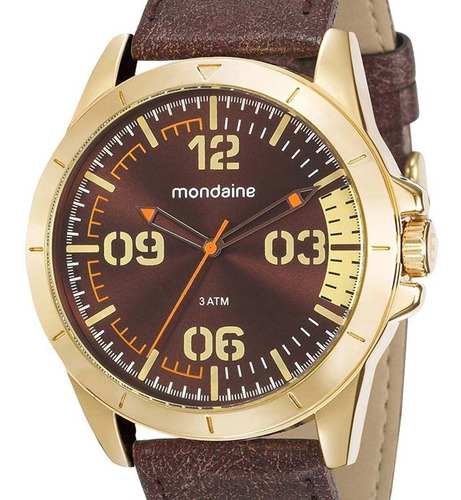 Relógio Mondaine Masculino Dourado 76702gpmvdh1 C/ Nfe
