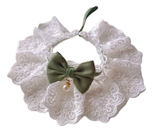 Collar De Babero De Encaje Para Gatos, Accesorios De Bandana
