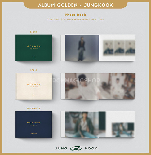 Album Jungkook ( Bts ) Golden ( Set + Weverse Ver ) + Pob