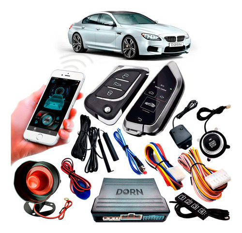 Alarme Universal Presença Kit Start Stop Com Bluetooth