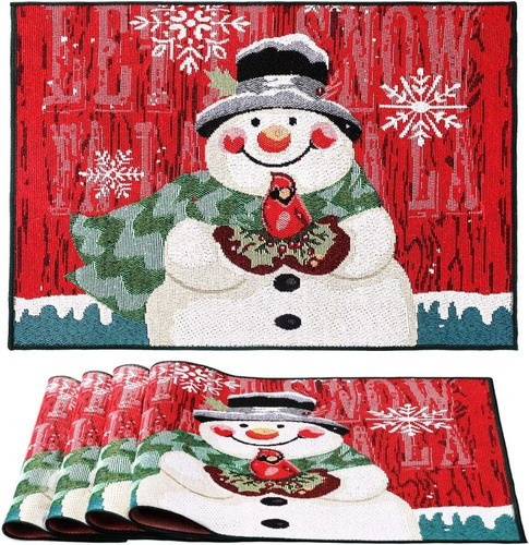 Toalha De Mesa De Natal 5 Table Road E Snowman