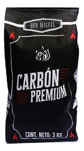 Carbon Vegetal 5 Bolsas De 3kg