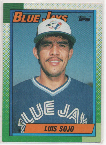 Luis Sojo Topps 1990 Blue Jays #594 Rookie Card