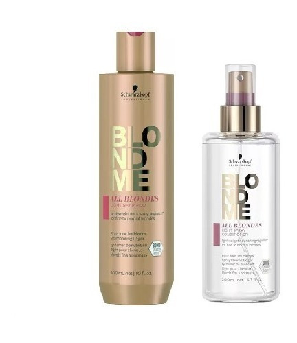 Kit Shampoo Blondme All Blondes Light + Spray Acondicionador