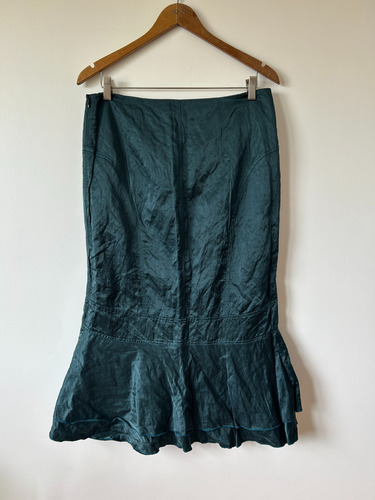 Falda Midi/larga Verde - Orwell - Talle 40/42 (Usado)