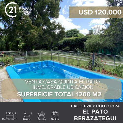 Venta Casa Quinta El Pato Con Piscina