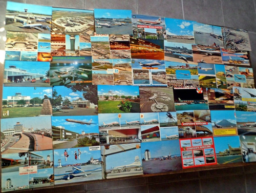 Coleccion Postales Aeropuertos Terminales Aviones