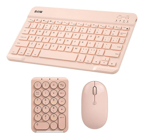 Teclado Mouse Bluetooth Portatil Accesorio Inalambrico