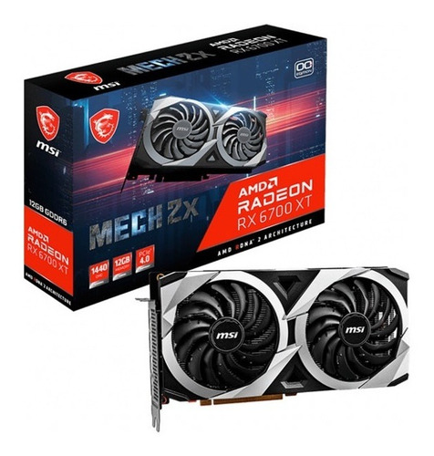 Tarjeta De Video Msi Radeon Rx6700xt Mech 2x Oc 12gb Pcie4 