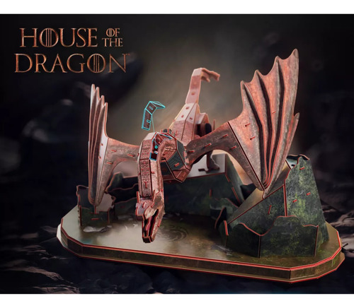 Rompecabezas 6071004 House Of The Dragon Caraxes 101 Piezas 4D Puzzles