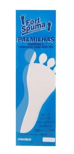 Palmilha Ajuste Confortavel Esporte Confort Branca Fs05