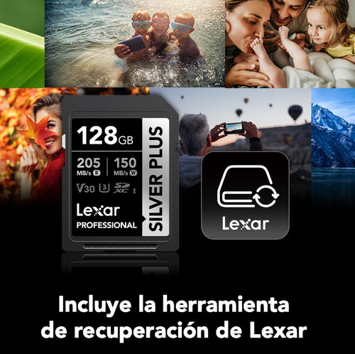 Memoria Sdxc Uhs-ii Lexar Profesional 128gb V30recovery Tool