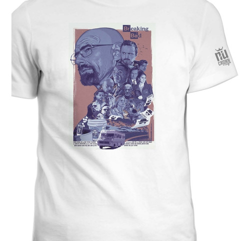 Camiseta Cuello Redondo Breaking Bad Serie Poster Ink