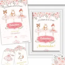 Comprar Kit Imprimible Cumple Bailarina Personalizado Candy Bar 2