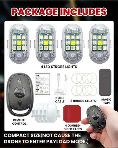Luces Estroboscópicas Led Inalámbricas Inalámbricas De Ride