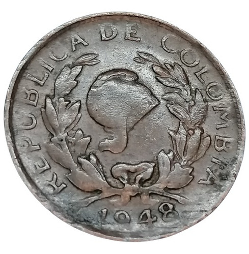 Colombia Moneda 1 Centavo 1948 Cobre