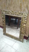 Comprar Espejo Marco Madera Pintado Color Bronce En Buen Estado 