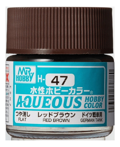 Mr Hobby Aqueous Color H47 Red Brown Marron Rojizo Rouge