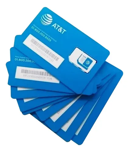 Tarjeta Chip Sim Card Att Mexico - Lada A Elegir | MercadoLibre