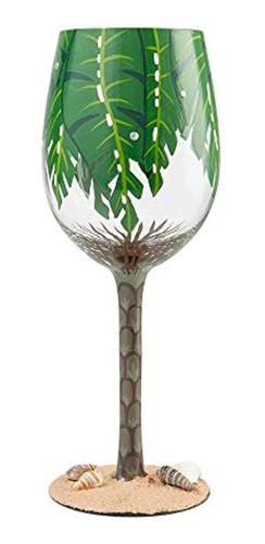 Enesco Designs By Lolita Palm Tree Artisan Copa De Vino, 1 U