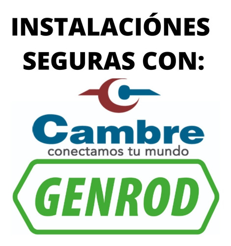 Imagen 5 de 5 de Toma Doble Cambre Siglo Xxi Completo + Caja Rectangular