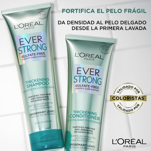 Loréal Paris Acondicionador Ever Strong Sin Sulfatos, 250ml